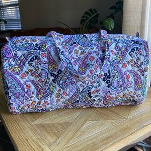 Vera Bradley Large Traveler Duffel Bag in Maddalena Paisley Soft